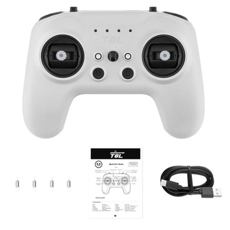 Пульт дистанционного управления RadioMaster T8L ELRS White — компактная FPV радиоаппаратура с Hall-гимбалами